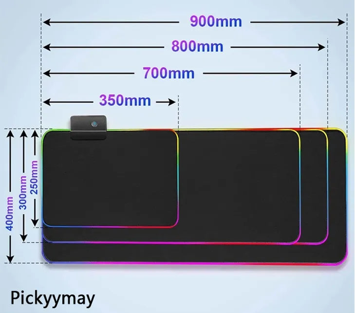 Mousepad Gamer RGB Ondas XXL 90x40cm Led - Nitroxx Games | De tudo para games e acessórios 