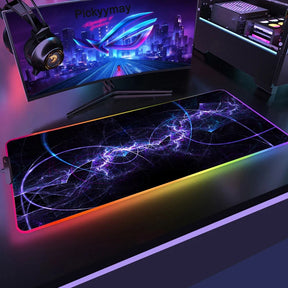 Mousepad Gamer RGB Ondas XXL 90x40cm Led - Nitroxx Games | De tudo para games e acessórios 