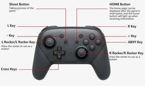 Joystick Bluetooth para Switch PRO/PC com Vibração HD