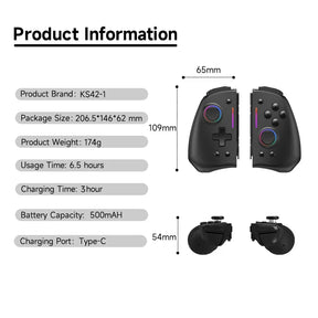 Gamepad para Celular Bluetooth Modelo Nintendo Switch KS42