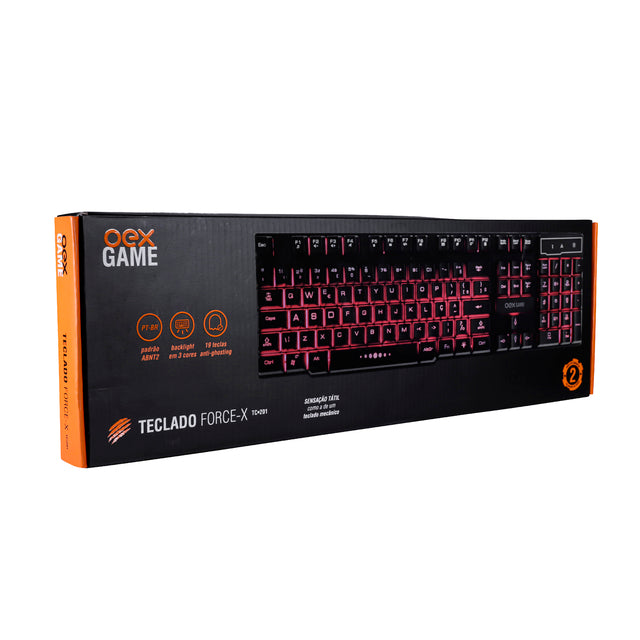 Teclado Gamer Force-X Tc201 Led 3 Cores - Nitroxx Games | De tudo para games e acessórios 