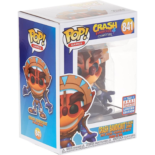 Funk Pop Crash Bandicoot 4 In Mask Armor 841 Limited Edition 2021 - Nitroxx Games | De tudo para games e acessórios 